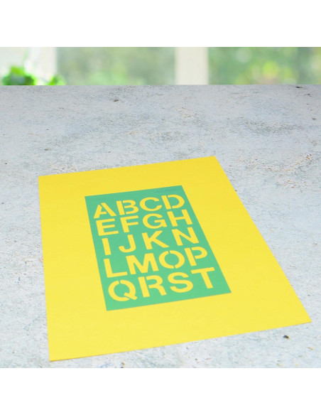 Plantilla LetterCraft Westcott Helvetica 1.9 y 2.5 cm