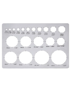 Plantilla de Círculo de Metal UNICRAFTALE 17.8x12.7cm