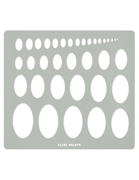Plantilla de Elipse Aleks Melnyk 204x185mm Acero Inoxidable