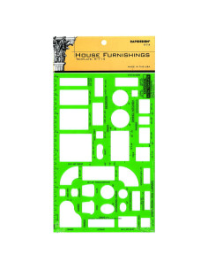 Plantilla de Mobiliario Rapidesign R714 - Escala 1:48