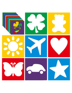 Plantillas de Dibujo Epakh 24 Piezas para Niños 20.32 cm