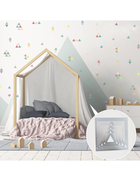 5 Plantillas de Pintura Reutilizables Cyy.lcm Triángulo 10-30cm