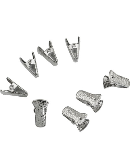 Clip Bulldog de Metal 30PCS Plateado para Manualidades y Lanyards Clip Bulldog de Metal 30PCS Plateado para Manualidades y Lanyards