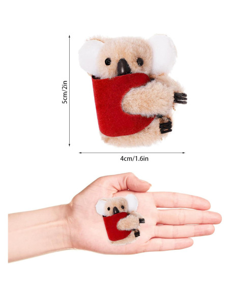 Set de 4 Clips de Koala Haakong para Lápiz Multicolor 5cm