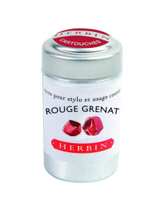 Cartuchos de Tinta Jacques Herbin 20129T Rojo Granate - 6 Unidades