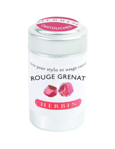 Cartuchos de Tinta Jacques Herbin 20129T Rojo Granate - 6 Unidades 2