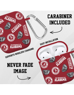 Funda Silicona Affinity Alabama Crimson Tide para AirPods 2