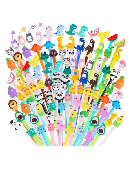 100 Lápices de Gel Kawaii SAIWEILAI ONLINE - 50 Estilos