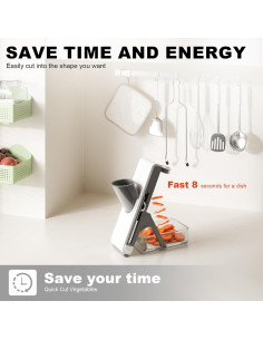 Mandolina Rebanadora FEICO Ajustable 0.80 kg - Cortador de Verduras 2