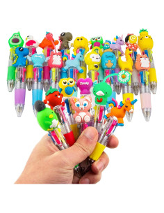 Bolígrafo Multicolor 4 en 1 HNSYYF - 24 Unidades para Niños