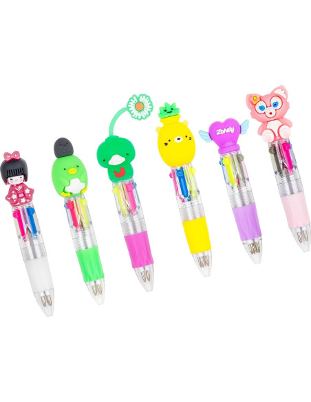Bolígrafo Multicolor 4 en 1 HNSYYF - 24 Unidades para Niños