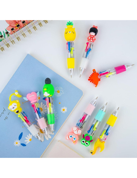 Bolígrafo Multicolor 4 en 1 HNSYYF - 24 Unidades para Niños