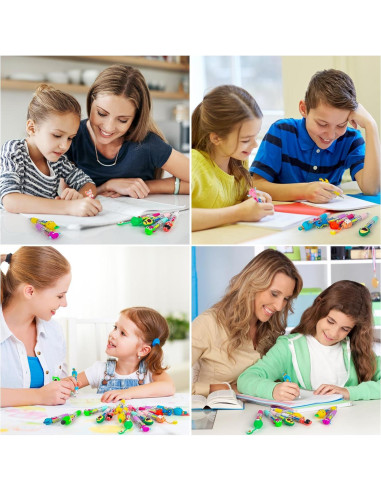 Bolígrafo Multicolor 4 en 1 HNSYYF - 24 Unidades para Niños