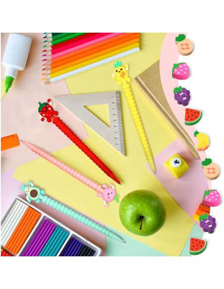 Conjunto de 24 Lápices Mecánicos Chinco 0.7 mm con Borradores