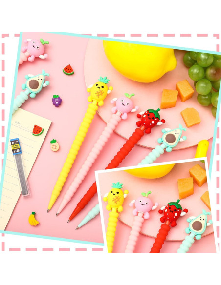 Conjunto de 24 Lápices Mecánicos Chinco 0.7 mm con Borradores