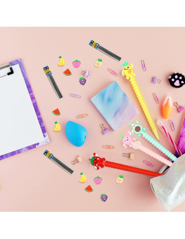 Conjunto de 24 Lápices Mecánicos Chinco 0.7 mm con Borradores