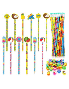 Lápices de Playa Tenceur 48 Pcs con Adornos de Hawaii