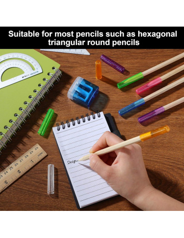 Zonon 60 Piezas Cubiertas Protectores de Lápiz Plástico