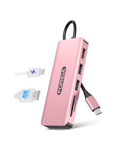 Hub USB C FORIDA 7 Puertos HDMI 4K 100W PD 10Gbps