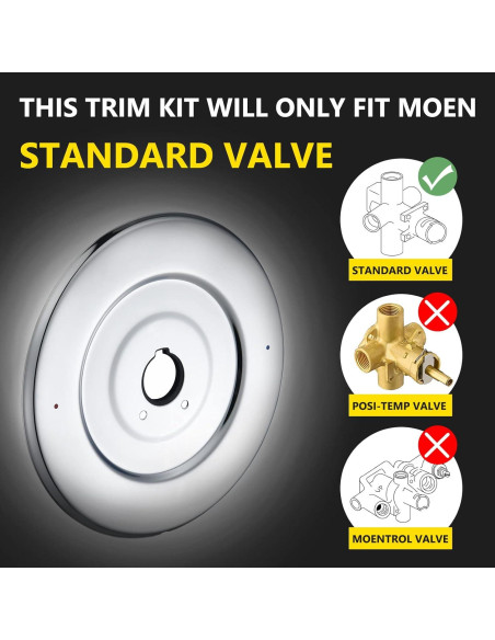 Escutcheon Moen Chateau 16090 Cromo para Grifos de Ducha