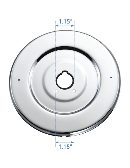 Escutcheon Moen Chateau 16090 Cromo para Grifos de Ducha