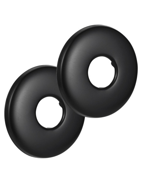 Cubiertas de Flange de Ducha OIIKI 2 Pcs Acero Inoxidable Negro Mate