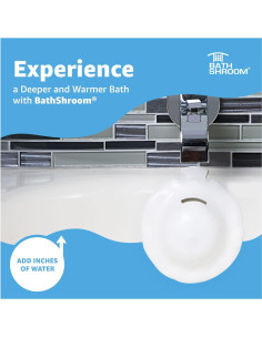 Cubierta de Drenaje de Desbordamiento BathShroom - Aumenta 10 cm de Agua 2