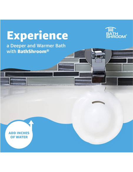 Cubierta de Drenaje de Desbordamiento BathShroom - Aumenta 10 cm de Agua