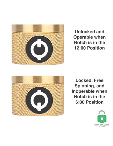 FaucetLock Flow Security Systems FSS 50 - Cerradura de Grifo de Latón
