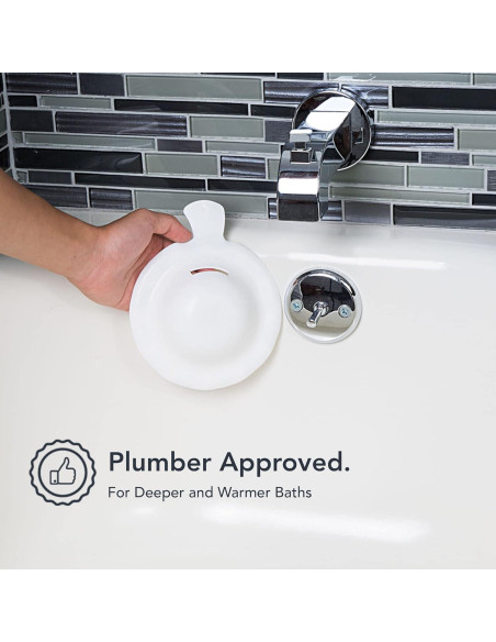 Cubierta de Drenaje de Desbordamiento BathShroom - Aumenta 10 cm de Agua