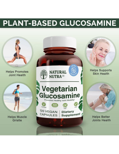 Glucosamina Clorhidrato Vegana Natural Nutra 750mg 120 Cápsulas