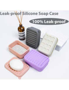 Estuche de Jabón de Viaje MtBoi Silicona a Prueba de Fugas 2