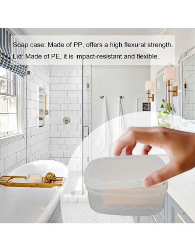 Estuche de Jabón de Viaje Vonpri Cuadrado 10.2x10.2cm