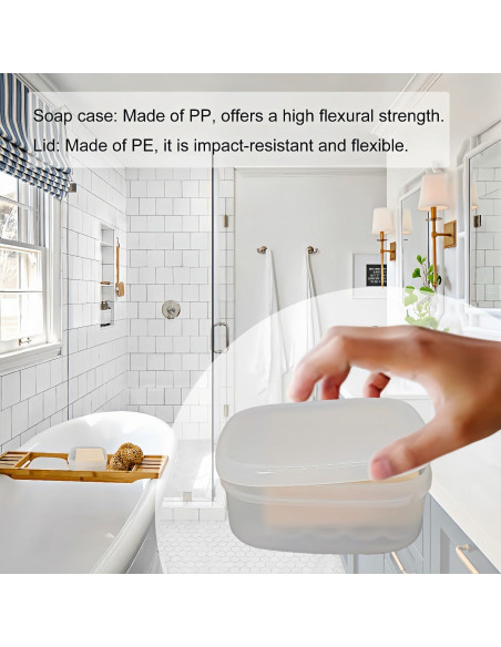 Estuche de Jabón de Viaje Vonpri Cuadrado 10.2x10.2cm