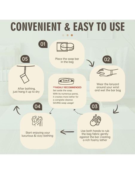 Bolsas de Jabón Exfoliantes Alankilo - 2 Piezas Gris