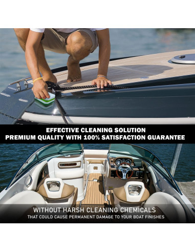 Almohadillas de limpieza marina WAVESRX 4 unidades para barco