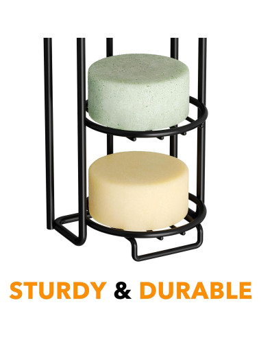 Soporte de Jabón SpaceAid 3 Niveles Acero Inoxidable Negro