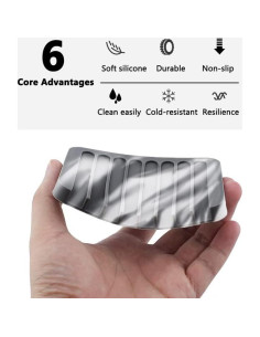 Set 6 Piezas Soporte y Platos para Jabón YCROJBK Silicona 2