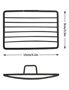 Plato de Jabón Acero Inoxidable Quanzhou Chenchenchen 2pcs Negro 2
