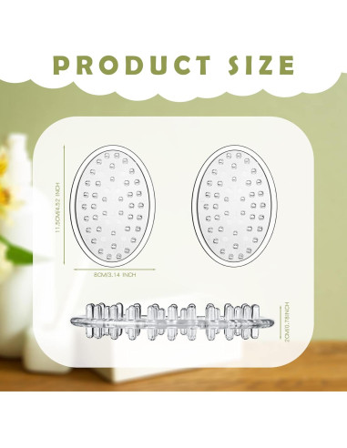 Juego de 10 Platos de Jabón de Plástico Antideslizantes Maitys