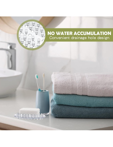 Juego de 10 Platos de Jabón de Plástico Antideslizantes Maitys