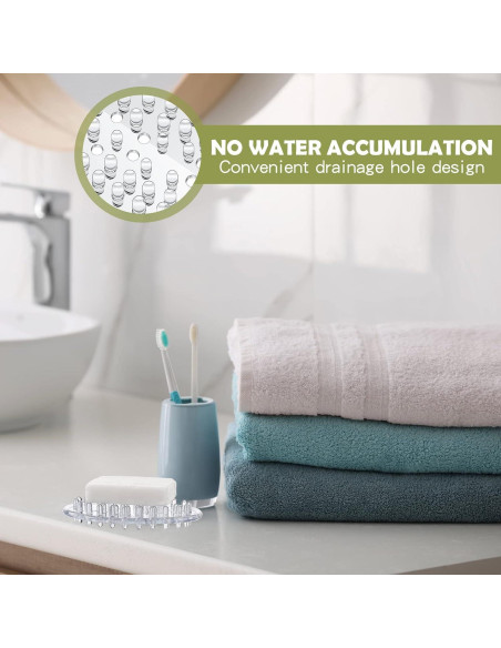 Juego de 10 Platos de Jabón de Plástico Antideslizantes Maitys