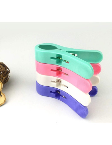 Clips de Toalla de Playa Jumbo IELEK - 8 Piezas Multiusos