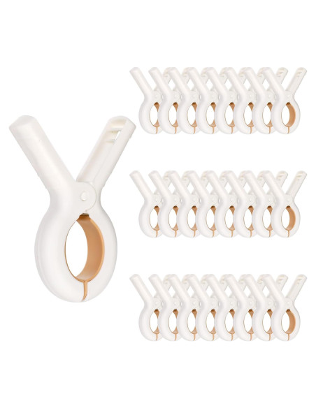 30 Clips de Plástico Frcctre para Toallas de Playa - Alta Resistencia