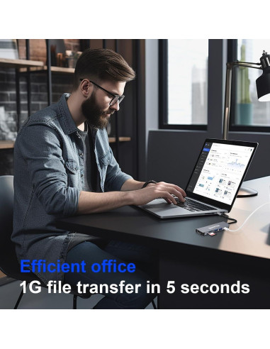 Adaptador Multiport USB C QUAUTYER para MacBook 4K HDMI