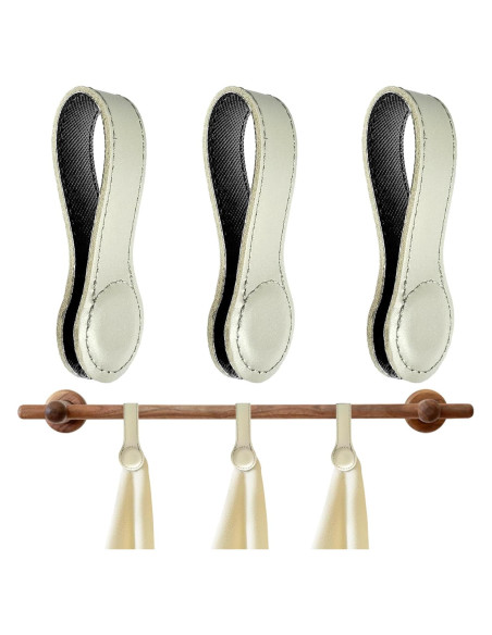 3 Clips Magnéticos de Cuero UYEDUJZ para Toallas de Cocina