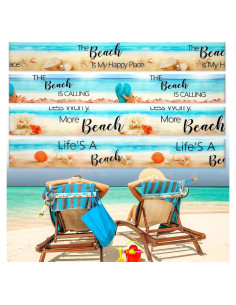 Boao 4 Bandas Elásticas para Toallas de Sillas de Playa