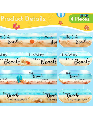 Boao 4 Bandas Elásticas para Toallas de Sillas de Playa