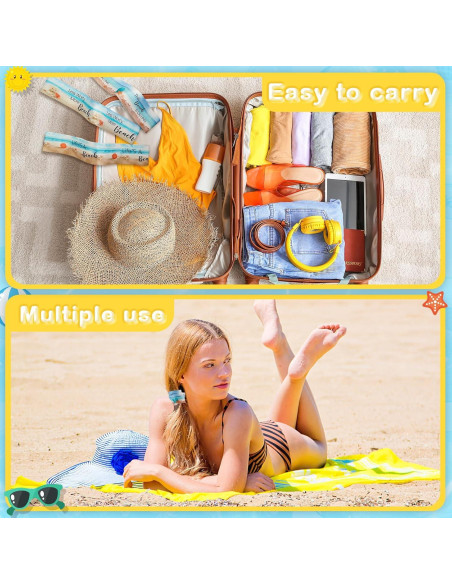 Boao 4 Bandas Elásticas para Toallas de Sillas de Playa