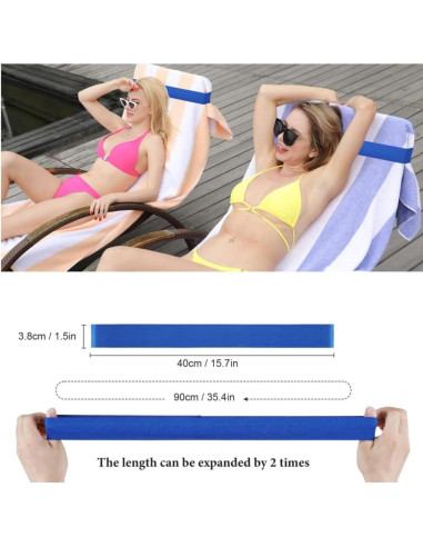 Bandas de Toalla de Playa Tlowesng - Paquete de 4, 88.9 cm